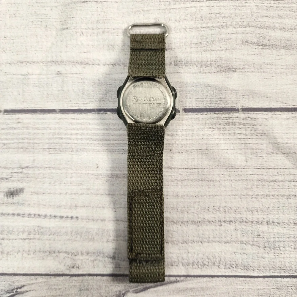 Timex Expedition Digital Compass Watch Olive Green Nylon Strap Mens Sport 100M